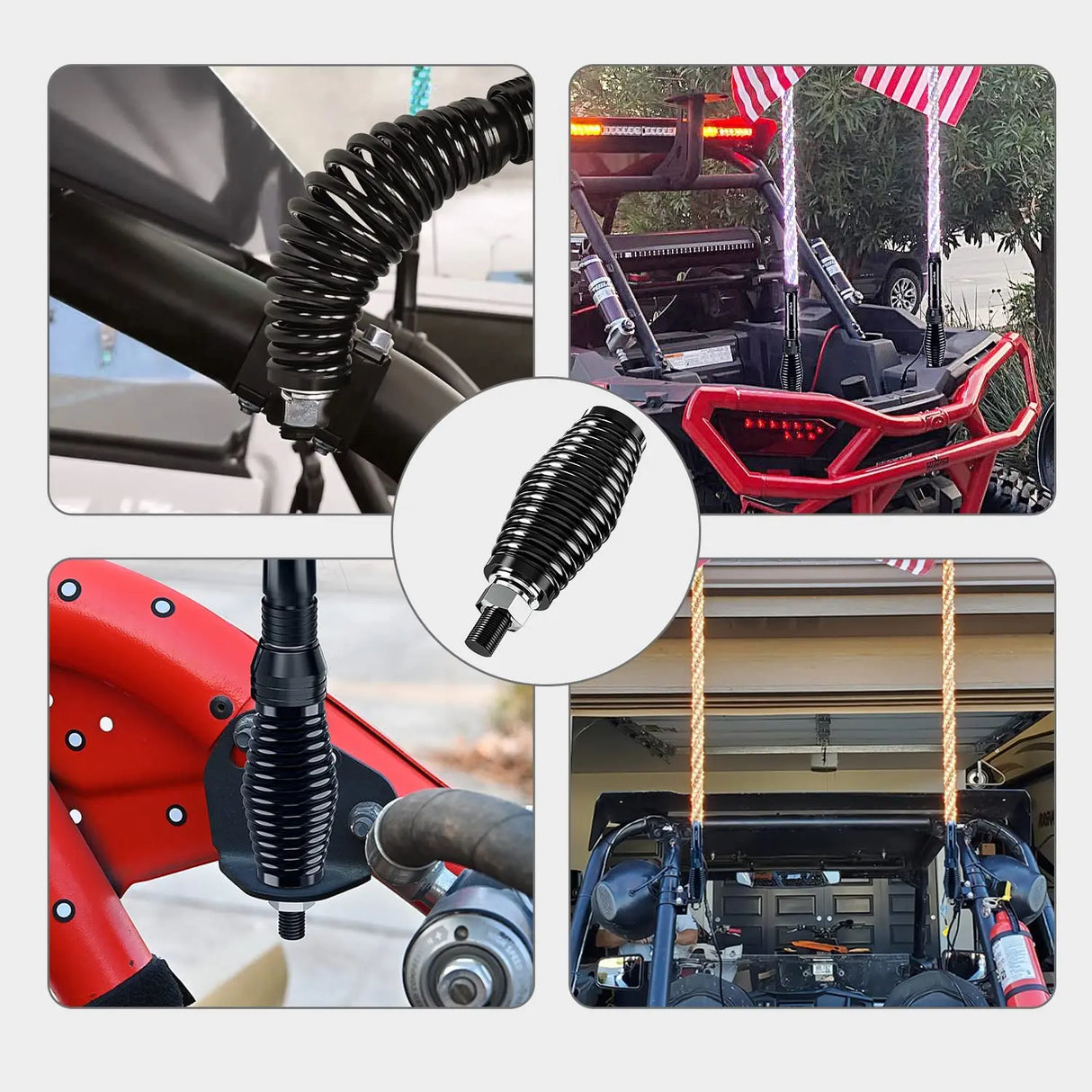 Heavy Duty Barrel Spring Mounting Base for Whip Light Nilight