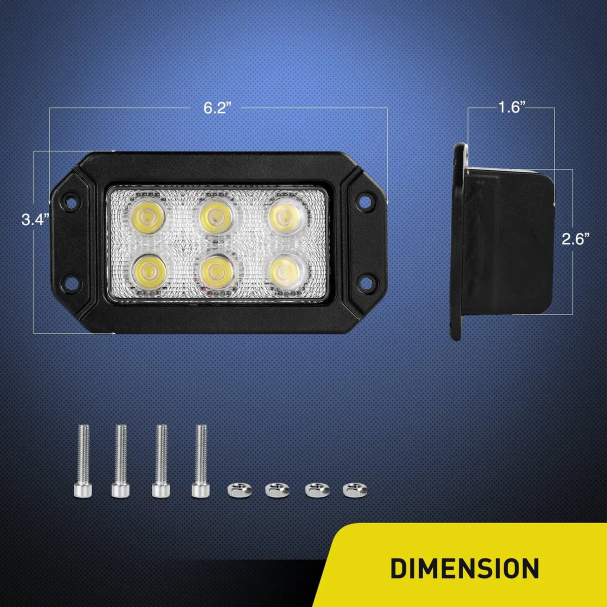 Product Dimension Of Nilight LED Light