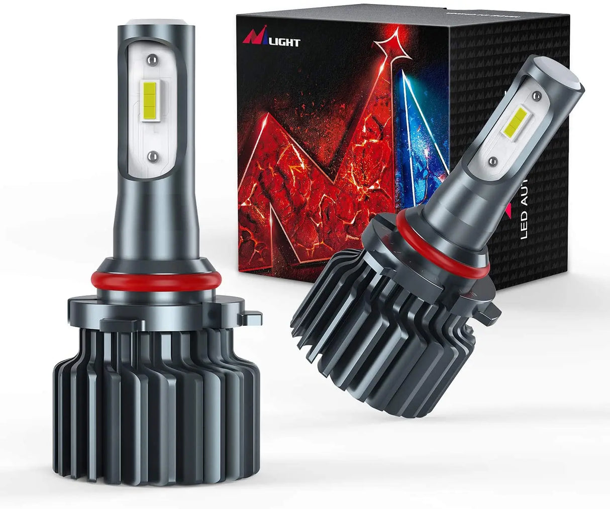 Nilight 2-Pack 9006/HB4 LED Headlight Bulbs