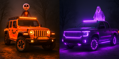 Light Up Halloween: A Guide to Decorating Your Vehicle with Colored LED Lights