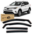 Nilight in Channel Rain Guards for Toyota RAV4 2013 2014 2015 2016 2017 2018 Original Window Deflectors, Vent Window Visors-4PCS