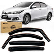 Nilight in Channel Rain Guards for Toyota Corolla 2020 2021 2022 2023 2024 2025 Sedan Original Window Deflectors, Vent Window Visors-4PCS