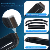 Nilight in Channel Rain Guards for Nissan Rogue 2021 2022 2023 2024 2025 Original Window Deflectors, Vent Window Visors-4PCS