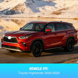 Rain Guards Window Deflectors for Toyota Highlander 2020 2021 2022 2023 2024 2025 Vent Window Visors, Rain Guards-4PCS