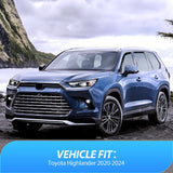 Nilight in Channel Window Deflectors for Toyota Highlander 2020 2021 2022 2023 2024 2025 Vent Window Visors, Rain Guards-4PCS