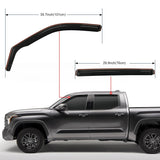 Nilight 4pcs Rain Guards For Toyota Tundra 2022 2023 2024 2025 Crew Max