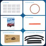 Nilight in Channel Rain Guards for Nissan Rogue 2021 2022 2023 2024 2025 Original Window Deflectors, Vent Window Visors-4PCS