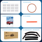Nilight in Channel Rain Guards for Toyota Corolla 2020 2021 2022 2023 2024 2025 Sedan Original Window Deflectors, Vent Window Visors-4PCS