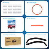 Nilight in Channel Window Deflectors for Toyota Tacoma Access Cab/Tacoma Double Cab 2016 2017 2018 2019 2020 2021 2022 2023 2024 Vent Window Visors, Rain Guards-2PCS