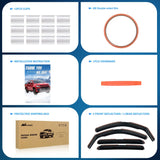 Rain Guards Rain Guards for Tacoma 2005 2006 2007 2008 2009 2010 2011 2012 2013 2014 2015 Double Cab Original Window Deflectors, Vent Window Visors-4PCS