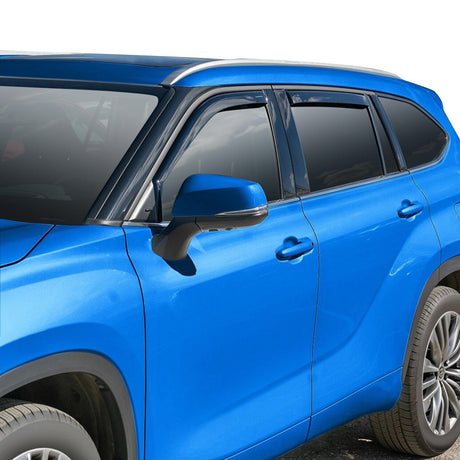 Nilight in Channel Window Deflectors for Toyota Highlander 2020 2021 2022 2023 2024 2025 Vent Window Visors, Rain Guards-4PCS