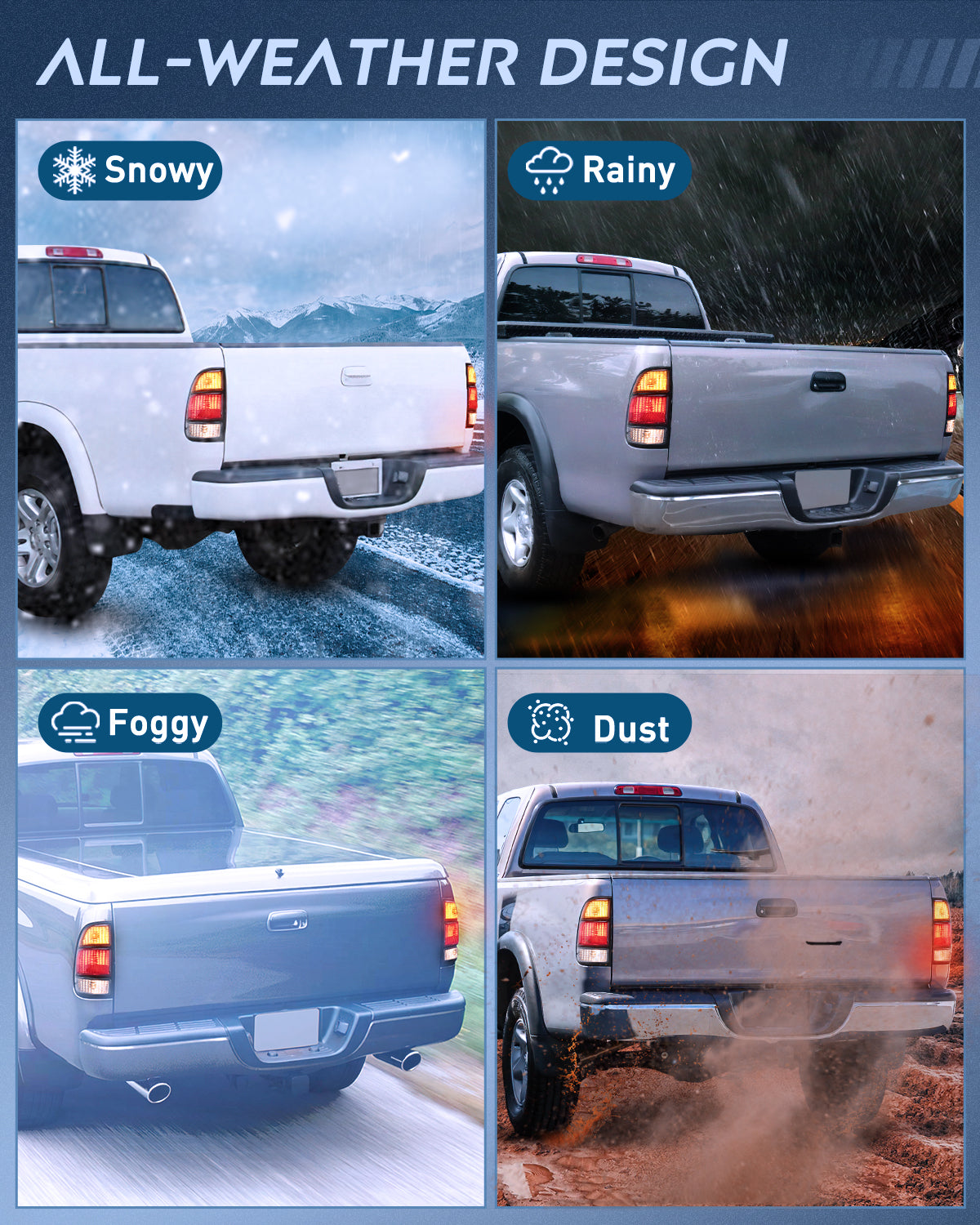 Taillight Assembly Compatible with 2000 2001 2002 2003 2004 2005 2006 Toyota Tundra Tail Light OE Style Rear Lamp Replacement Left Driver Side