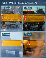 Taillight Assembly Compatible with GMC 2019 2020 2021 2022 2023 2024 Sierra 1500 LED Type Tail Lights 2020-2024 Sierra 2500HD 3500HD Rear Lamp Replacement Driver and Passenger Side