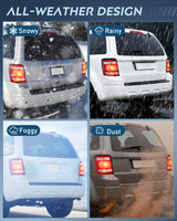 Taillight Assembly Compatible with 2008 2009 2010 2011 2012 Ford Escape Tail Lights Rear Lamp Replacement OE Style Driver and Passenger Side