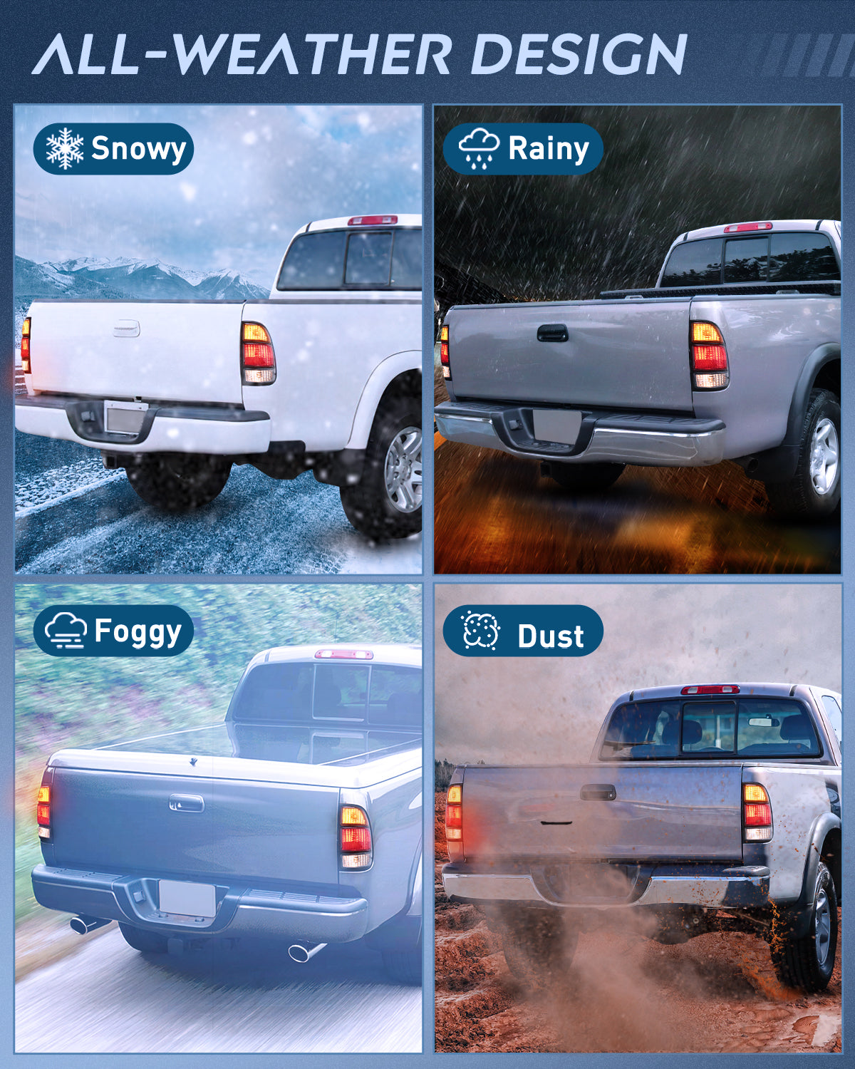 Taillight Assembly Compatible with 2000 2001 2002 2003 2004 2005 2006 Toyota Tundra Tail Light OE Style Rear Lamp Replacement Right Passenger Side