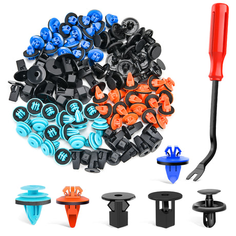 Nilight 181PCS Car Bumper Retainer Clips with Fastener Remover for Lexus Toyota 4Runner Tacoma RAV4 Scion 75495-35010 75397-35010 90189-06065 90189-06013 90189-06028 90467-07201，2 Years Warranty