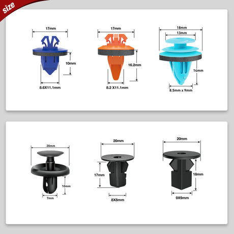 Nilight 181PCS Car Bumper Retainer Clips with Fastener Remover for Lexus Toyota 4Runner Tacoma RAV4 Scion 75495-35010 75397-35010 90189-06065 90189-06013 90189-06028 90467-07201，2 Years Warranty