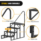 4 Steps RV Stairs with Handrail Nilight