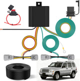 4 Pin Trailer Wiring Harness Kit 56334 Custom for  2007 2008 2009 2010 2011 2012 Dodge Nitro Jeep Liberty