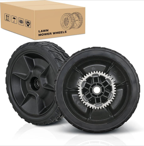 Lawn Mower Wheels Replacement 8 Inch 42710-VR8-N00ZA Assembly, Honda Lawnmower Rear Wheels Compatible with HRN216 Series for Self-Propelled Walk-Behind, 2-Pack