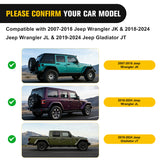 2007 2008 2009 2010 2011 2012 2013 2014 2015 2016 2017 2018 Jeep Wrangler JK 2018 2019 2020 2021 2022 2023 2024 Jeep Wrangler; 2019 2020 2021 2022 2023 2024 Jeep Gladiator JT Roof Rack Cross Bars Aluminum Anti-Theft Lock
