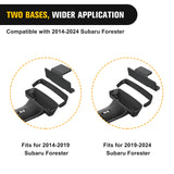 Nilight Roof Rack Cross Bars Fit for Subaru Forester 2014 2015 16 17 18 19 20 21 22 2023 Aluminum Heavy Duty Rails Crossbars with Rubber Pad for Rooftop Cargo Carrier Kayak(Only Fit Raised Side Rails)