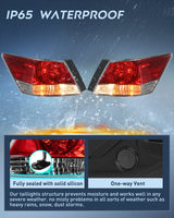 Nilight Taillight Assembly Compatible with 2008 2009 2010 2011 2012 Honda Accord Tail Lights Rear Lamp Replacement OE Style Driver and Passenger Side w/Bulbs