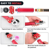 Nilight Glad Hands Grips Set with Seals Heavy Duty Gladhand Extension Handles Kit Emergency & Service Brake Air Hose Coupling Connectors for Semi Truck Trailer Brake System 1 Pair