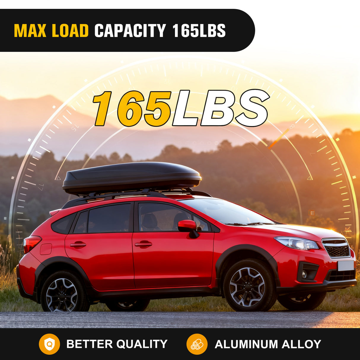 Nilight Roof Rack Cross Bars Fit for Subaru Forester 2014 2015 16 17 18 19 20 21 22 2023 Aluminum Heavy Duty Rails Crossbars with Rubber Pad for Rooftop Cargo Carrier Kayak(Only Fit Raised Side Rails)