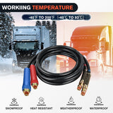 Wiring Harness Kit 12FT Air Line Hose Assembly Rubber Air Hose 1/2in NPT Swivel