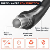 Wiring Harness Kit 12FT Air Line Hose Assembly Rubber Air Hose 1/2in NPT Swivel