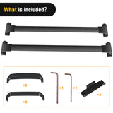 Nilight Roof Rack Cross Bars Fit for Subaru Forester 2014 2015 16 17 18 19 20 21 22 2023 Aluminum Heavy Duty Rails Crossbars with Rubber Pad for Rooftop Cargo Carrier Kayak(Only Fit Raised Side Rails)