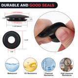 Nilight Glad Hands Grips Set with Seals Heavy Duty Gladhand Extension Handles Kit Emergency & Service Brake Air Hose Coupling Connectors for Semi Truck Trailer Brake System 1 Pair