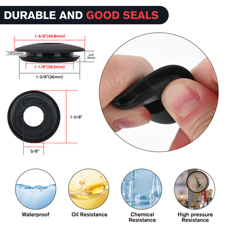 Nilight Glad Hands Grips Set with Seals Heavy Duty Gladhand Extension Handles Kit Emergency & Service Brake Air Hose Coupling Connectors for Semi Truck Trailer Brake System 1 Pair