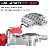 Nilight Glad Hands Grips Set with Seals Heavy Duty Gladhand Extension Handles Kit Emergency & Service Brake Air Hose Coupling Connectors for Semi Truck Trailer Brake System 1 Pair