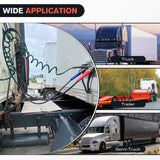 Wiring Harness Kit 12FT Air Line Hose Assembly Rubber Air Hose 1/2in NPT Swivel