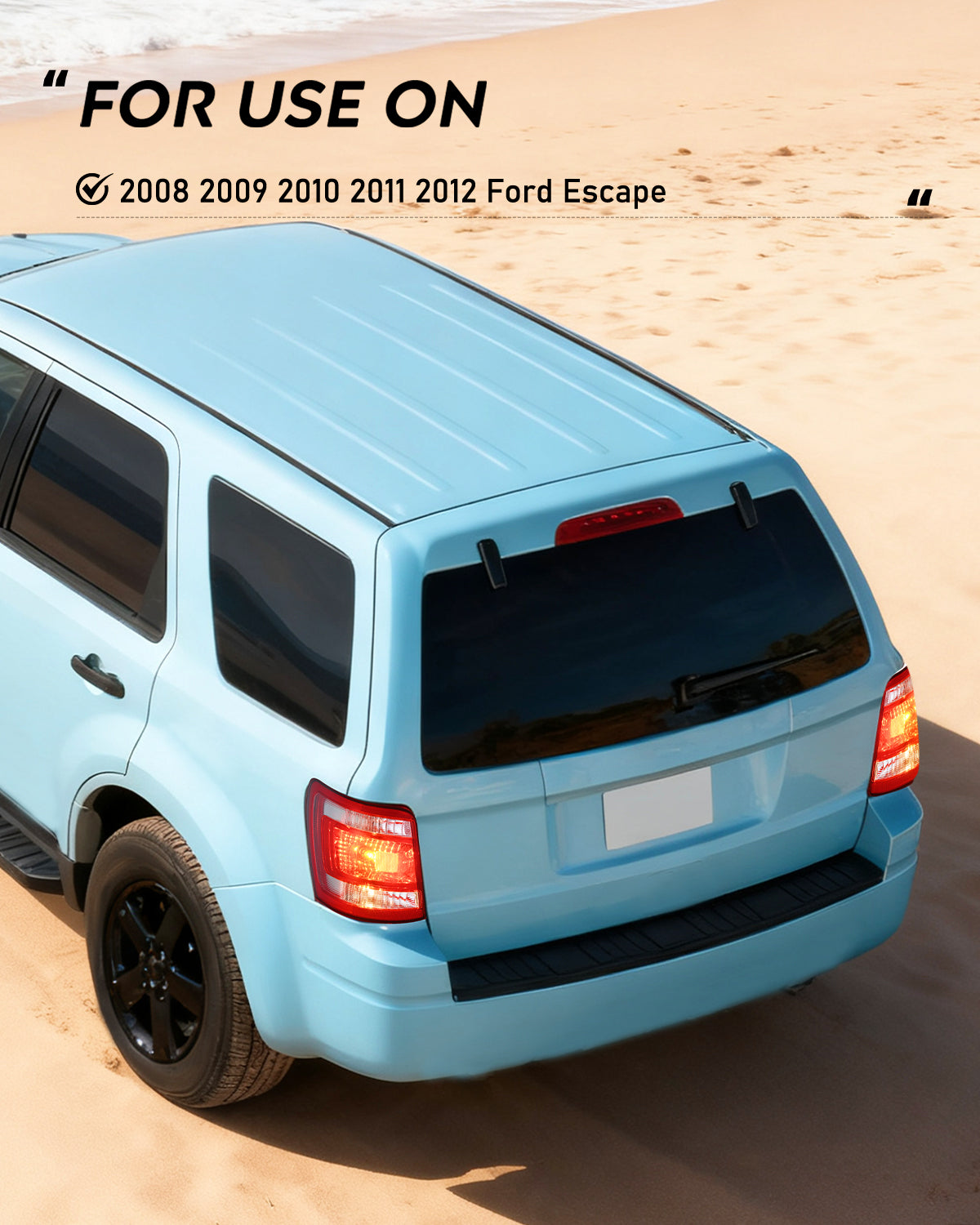 Taillight Assembly Compatible with 2008 2009 2010 2011 2012 Ford Escape Tail Lights Rear Lamp Replacement OE Style Driver and Passenger Side