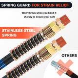 Wiring Harness Kit 12FT Air Line Hose Assembly Rubber Air Hose 1/2in NPT Swivel