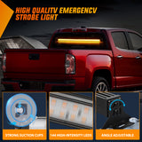 Nilight 144LED Traffic Advisor Strobe Light Bar with Controller Amber Emergency Warning Hazard Interior/Front/Rear Windshield Flashing for Cars Plow Trucks Construction Vehicles