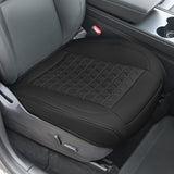 Nilight Car Seat Cushion Cover Black Leather Front Seats Waterproof Anti-Slip with Storage Bag Wraps Bottom Fits Cars Sedan Van SUV Truck