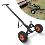 Trailer Dolly Boat Trailer Dolly Solid Steel Heavy Duty 600 Pound Capacity with 12Inch Polyurethane Tires 1-7/8Inch Hitch Ball