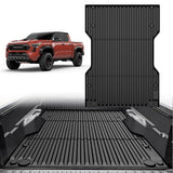 Truck Bed Mat 6 FT for 2024 2025 Toyota Tacoma, TPE Heavy-Duty Pick-up Bed Liner for Toyota Tacoma Accessories, Anti-Slip Texture, All Weather Protection