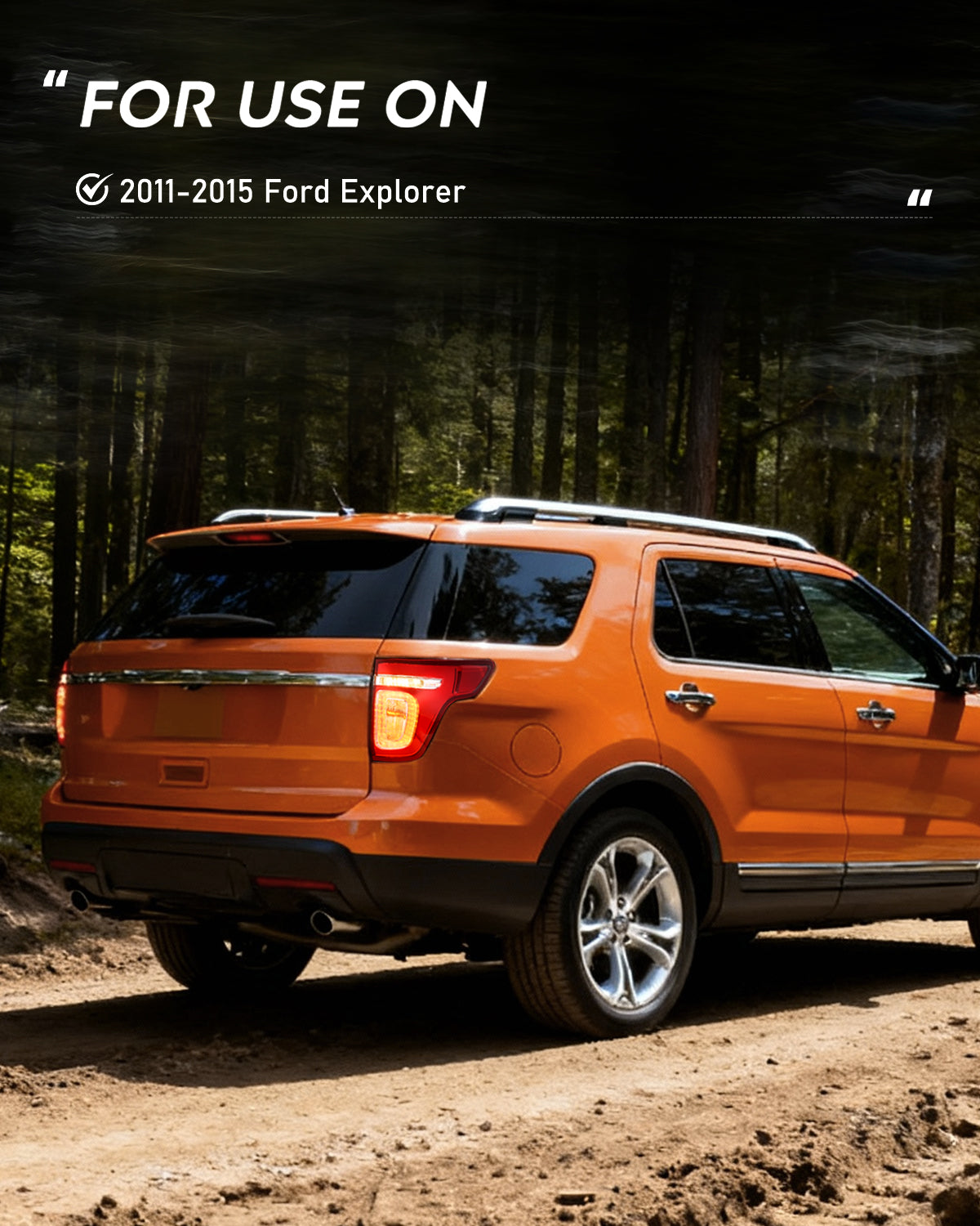 Taillight Assembly Compatible with 2011 2012 2013 2014 2015 Ford Explorer Rear Lamp Replacement OE Style LED and halogen bulbs Passenger Side