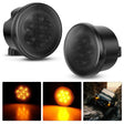 Side Marker Clearance Lights ÇÖȨ 2007-2017 Jeep Wrangler JK JKU Front 8LED Smoked Lens Amber Turn Signals Light