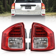Nilight Taillight Assembly Compatible with 2011 2012 2013 Jeep Compass Tail Light OE Style Rear Lamp Replacement Driver and Passenger Side w/Bulbs