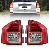 Nilight Taillight Assembly Compatible with 2011 2012 2013 Jeep Compass Tail Light OE Style Rear Lamp Replacement Driver and Passenger Side w/Bulbs
