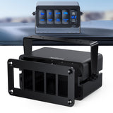 Nilight 5 Gang Rocker Switch Box 5 Holes Panel Detachable Installation Housing Waterproof Aluminum Rotatable Mount Bracket 12V 24V DIY Toggle Switches Voltmeter USB Socket for Boats Cars RVs Trucks