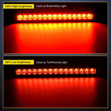 10 Inch 15 LEDs Red Trailer Light Bar (Pair) Nilight