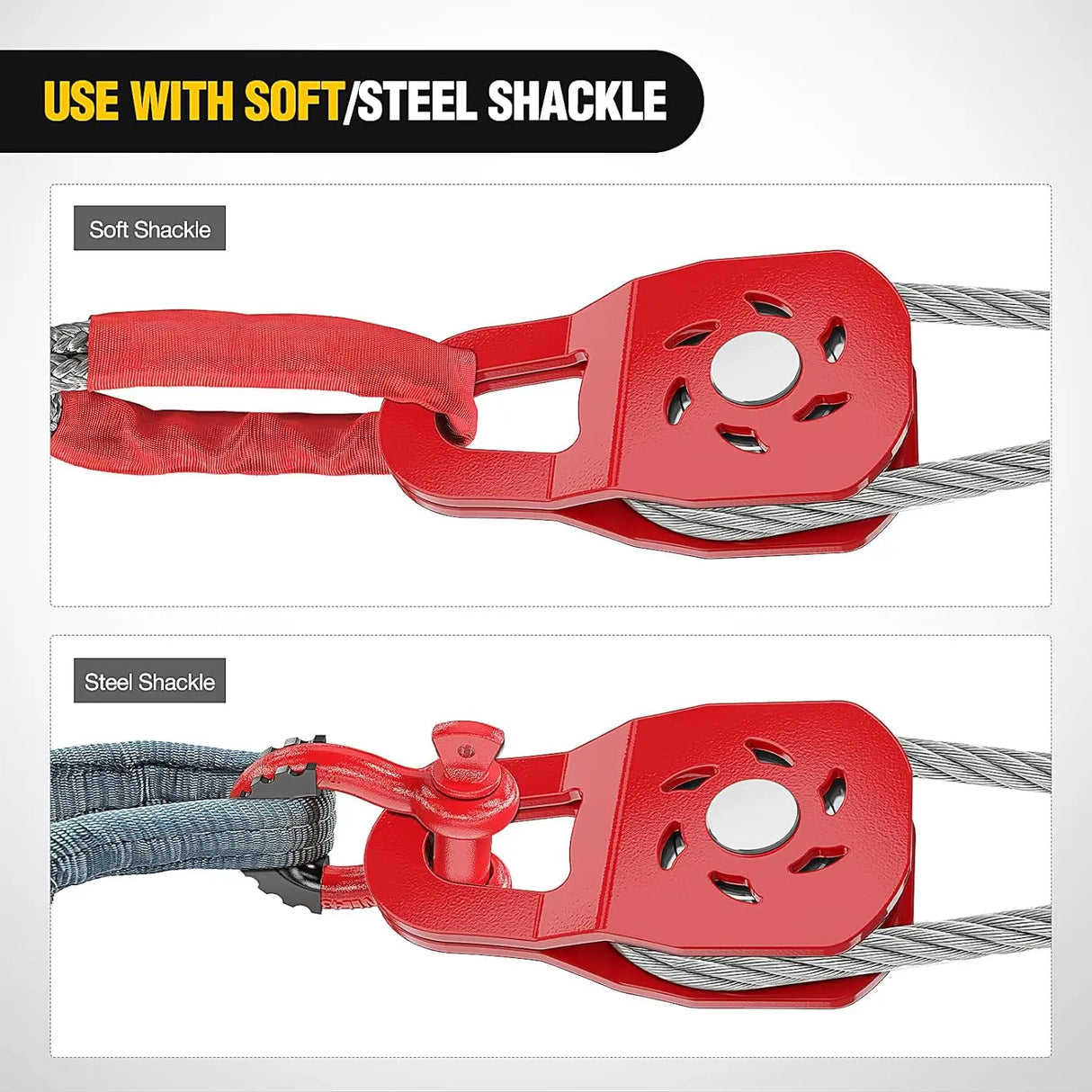 10 Ton Heavy Duty Winch Snatch Block Nilight