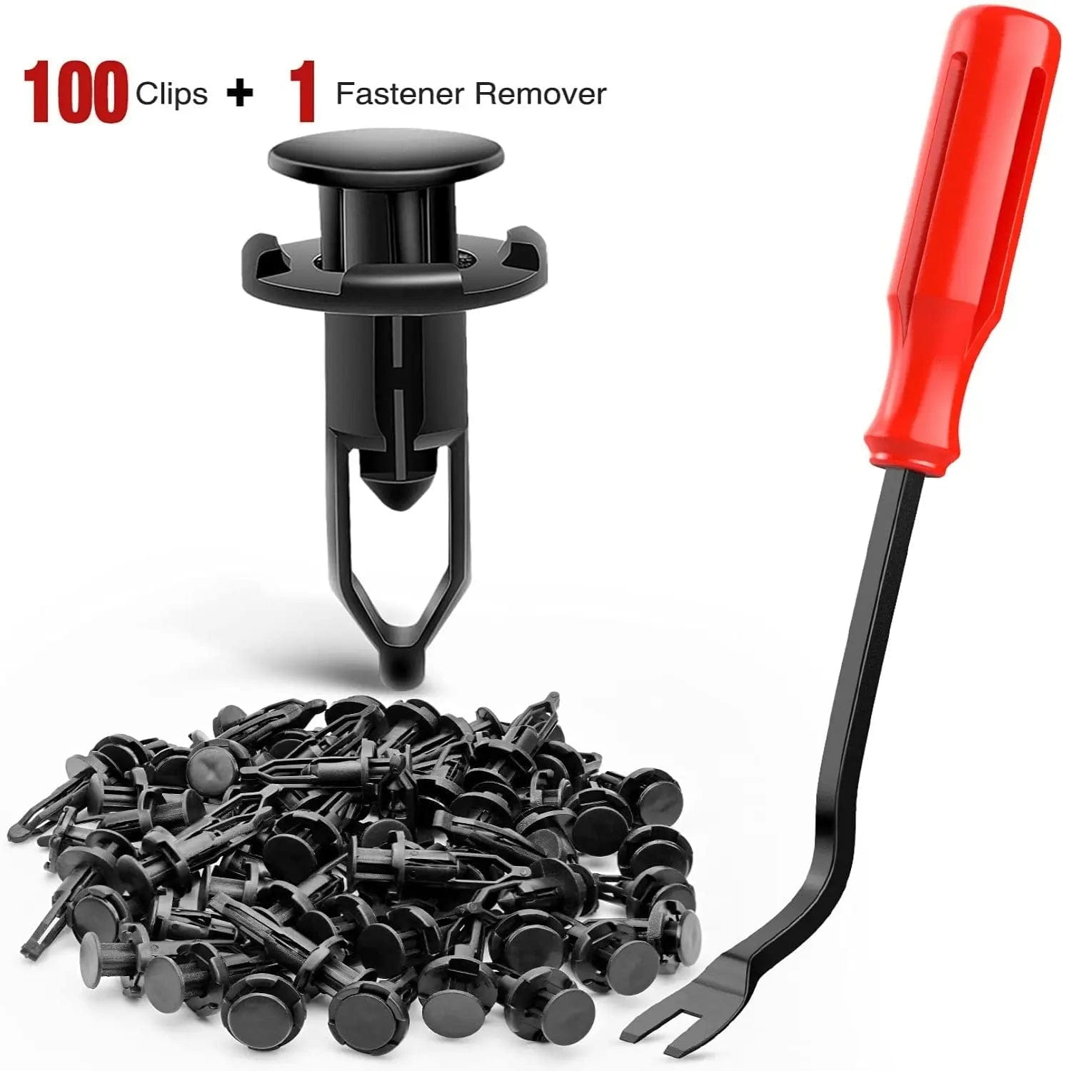 retainer clips 100 Pcs Head 18mm Hole 9mm Nylon Push-Type Automotive Clips Rivet Retainer Rear Bumper Cover Push-Type Retainer for Toyota #52161-02020 & 52161-16010 9mm